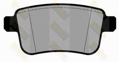 BRAKE ENGINEERING pa1798 -  Комплект тормозных колодок, дисковый тормоз